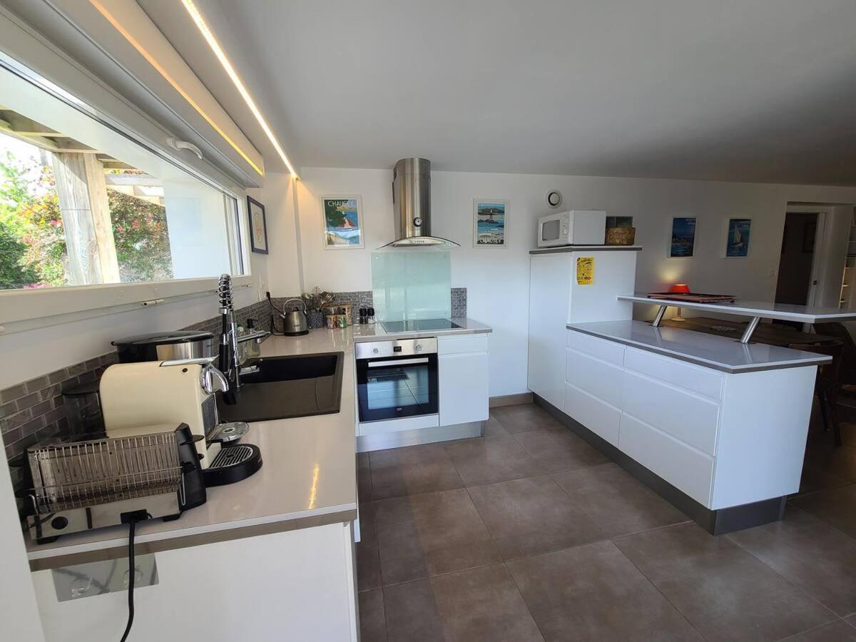 Appartement Moderne Avec Terrasse - Proche Mer Agon-Coutainville Bagian luar foto